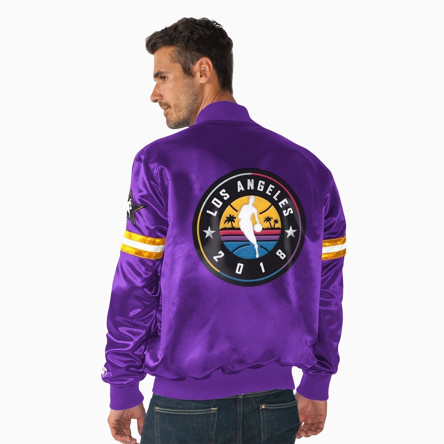 Men's NBA All Star Varsity Satin Jacket