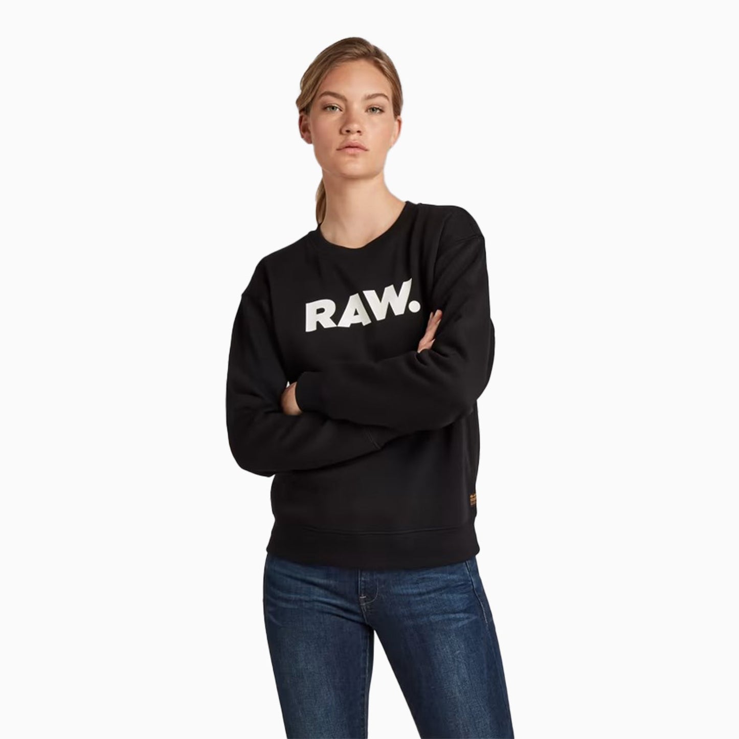 Women's Premium Core Raw Crew Neck Sweatshirt