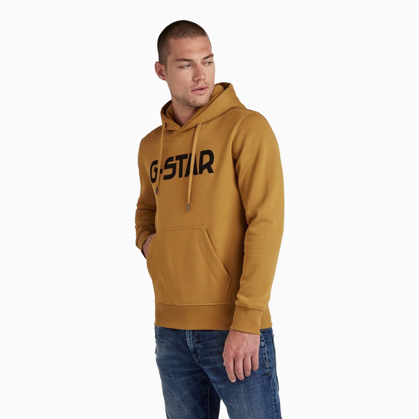 Men's G-Star Logo Pull Over Hoodie