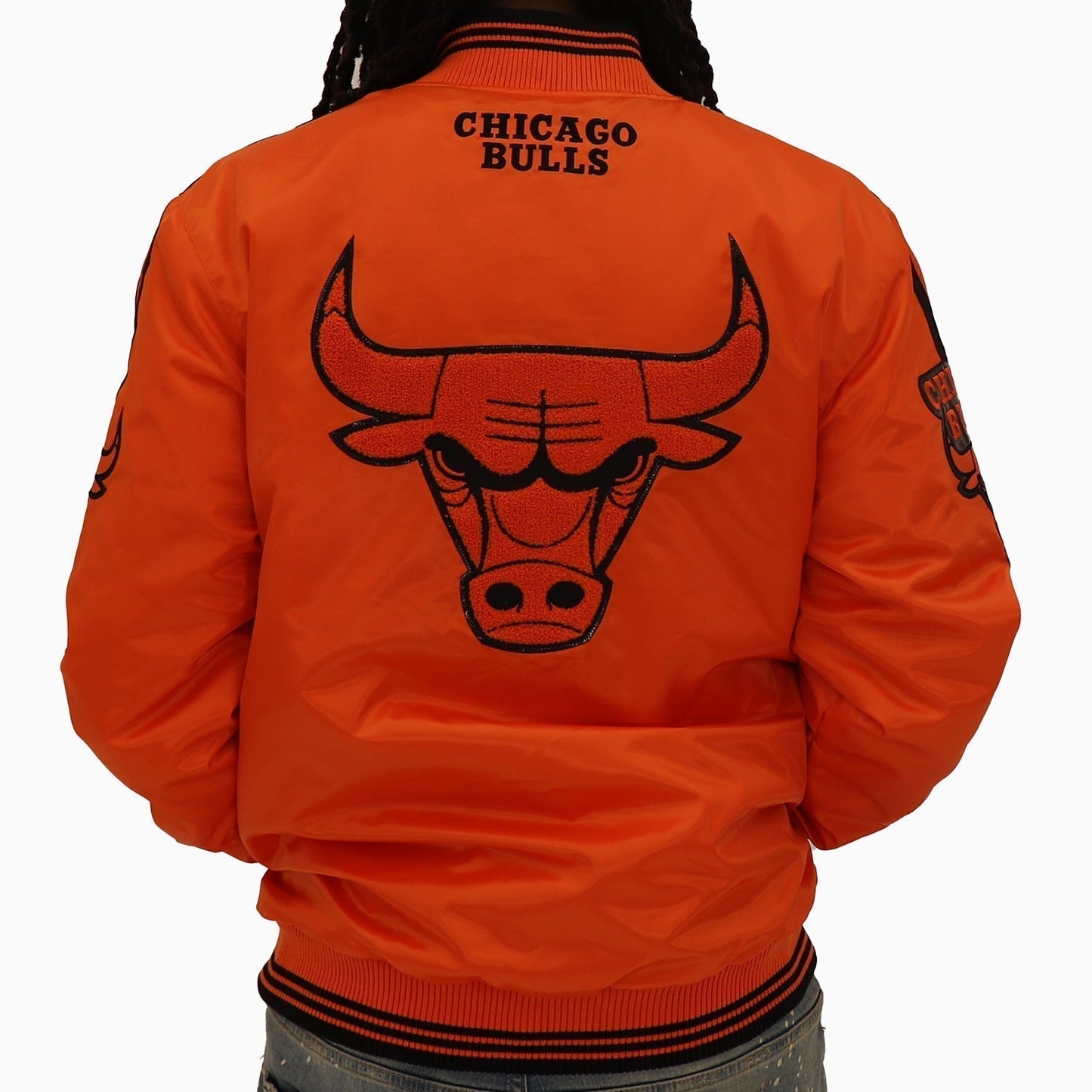 Men's Chicago Bulls NBA Varsity Satin Jacket