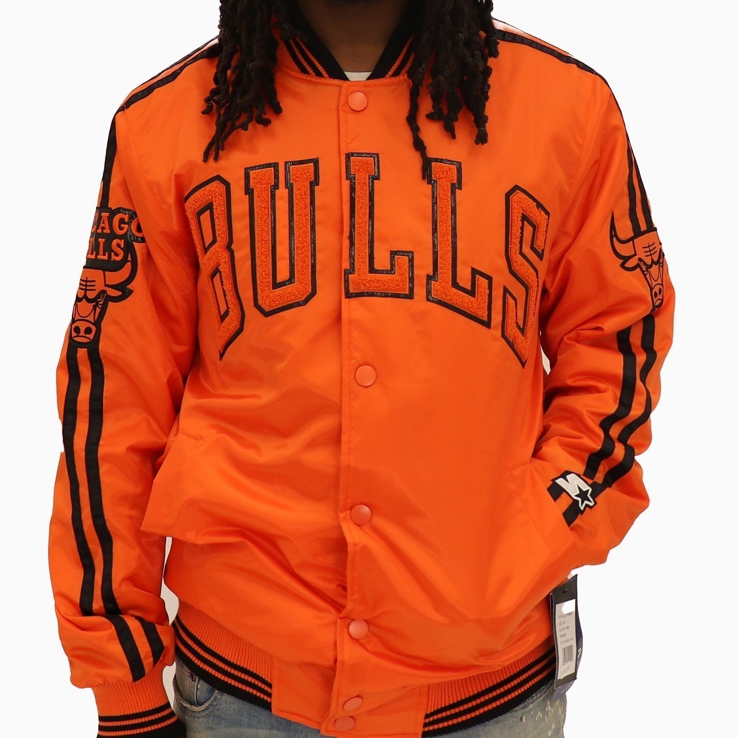 Men's Chicago Bulls NBA Varsity Satin Jacket