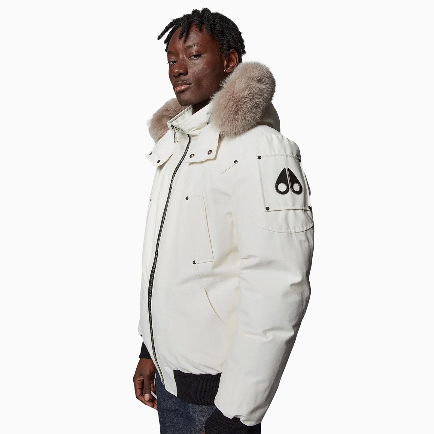 Men's Ballistic Hooded Full Zip Bomber Jacket