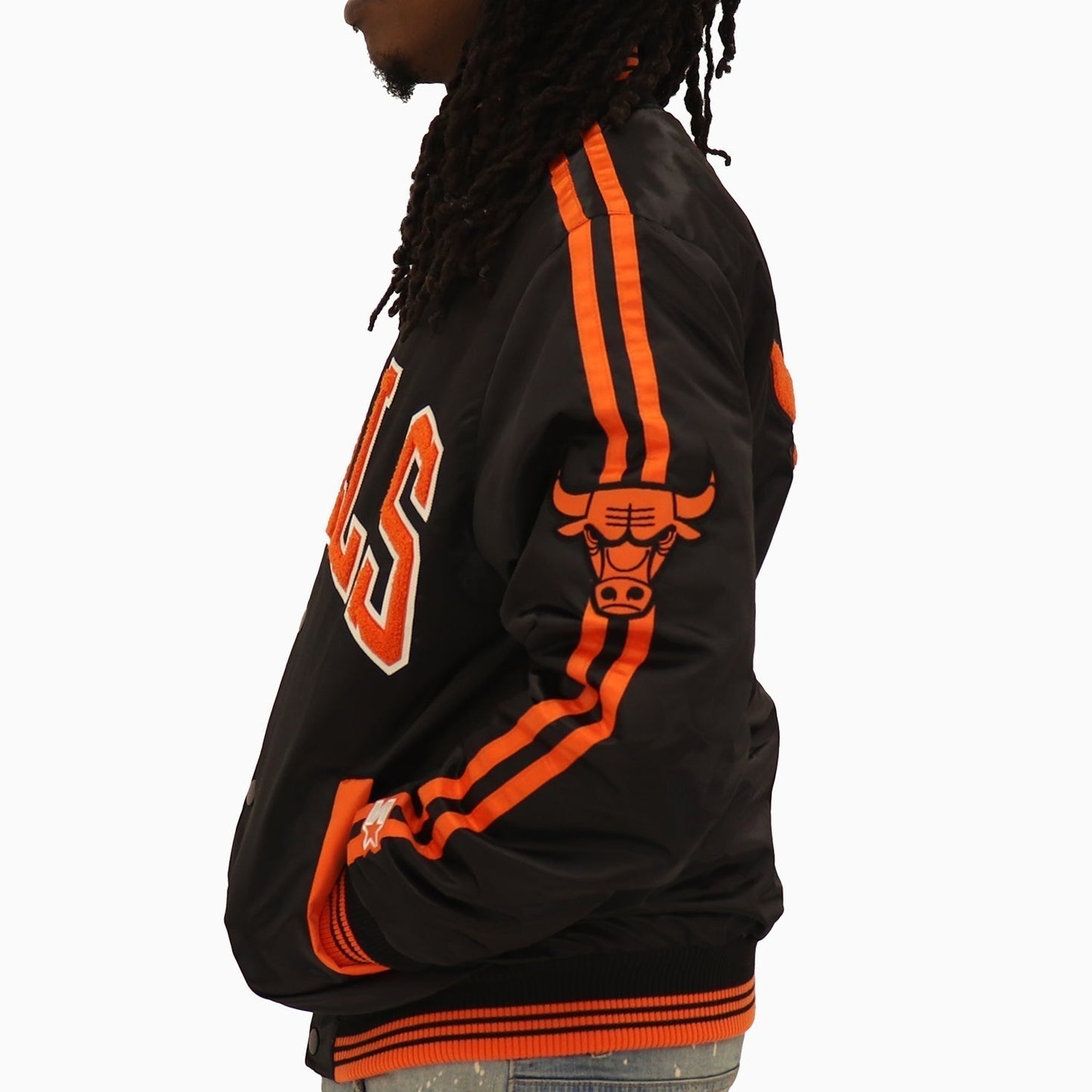 Men's Chicago Bulls NBA Varsity Satin Jacket