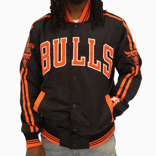 Men's Chicago Bulls NBA Varsity Satin Jacket