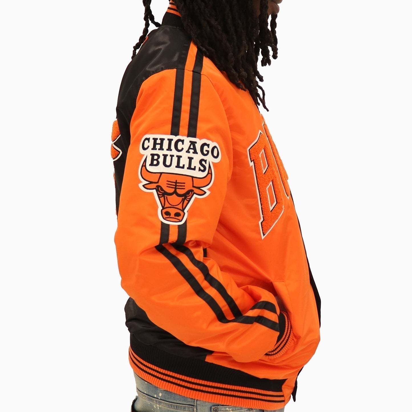 Men's Chicago Bulls NBA Varsity Satin Jacket