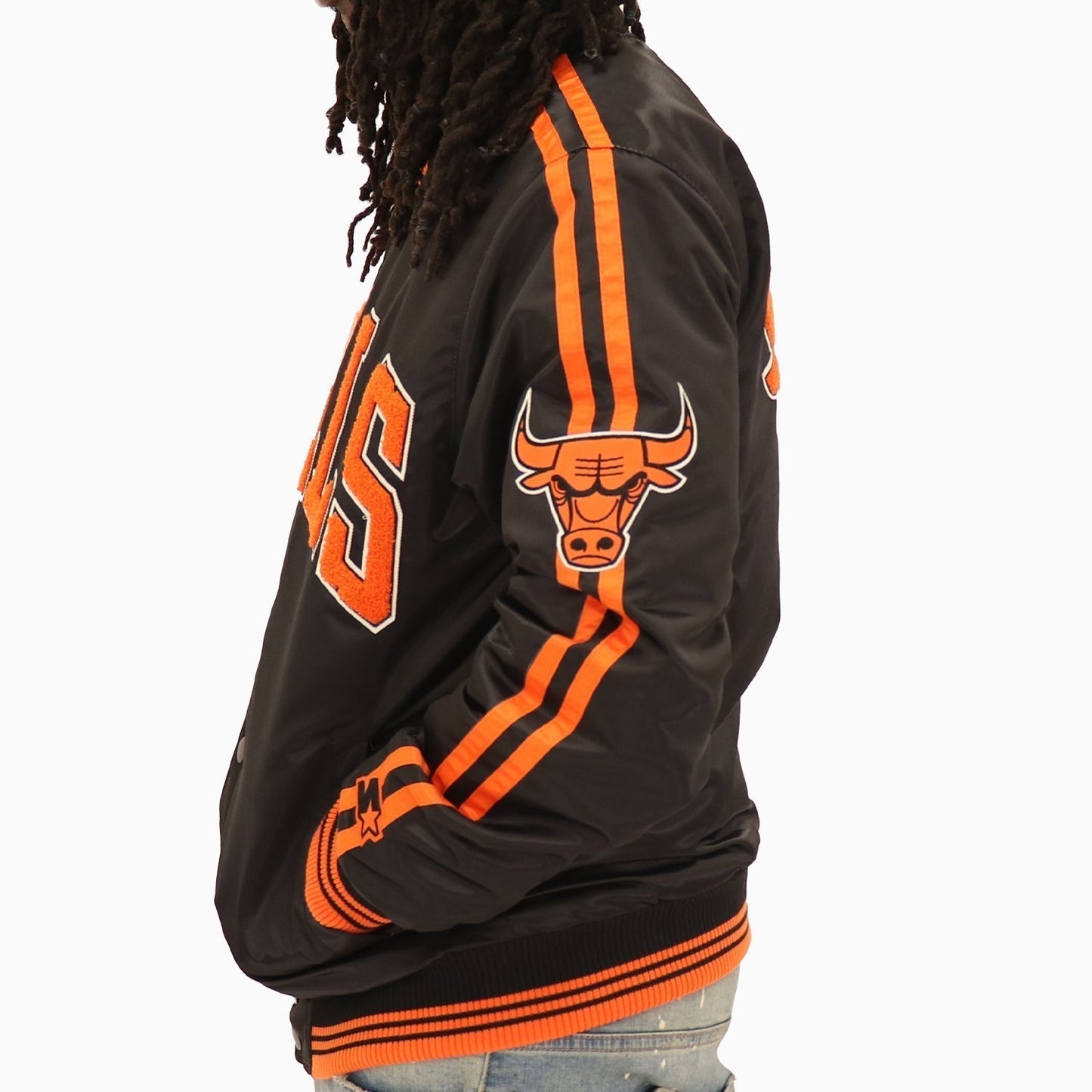 Men's Chicago Bulls NBA Varsity Satin Jacket