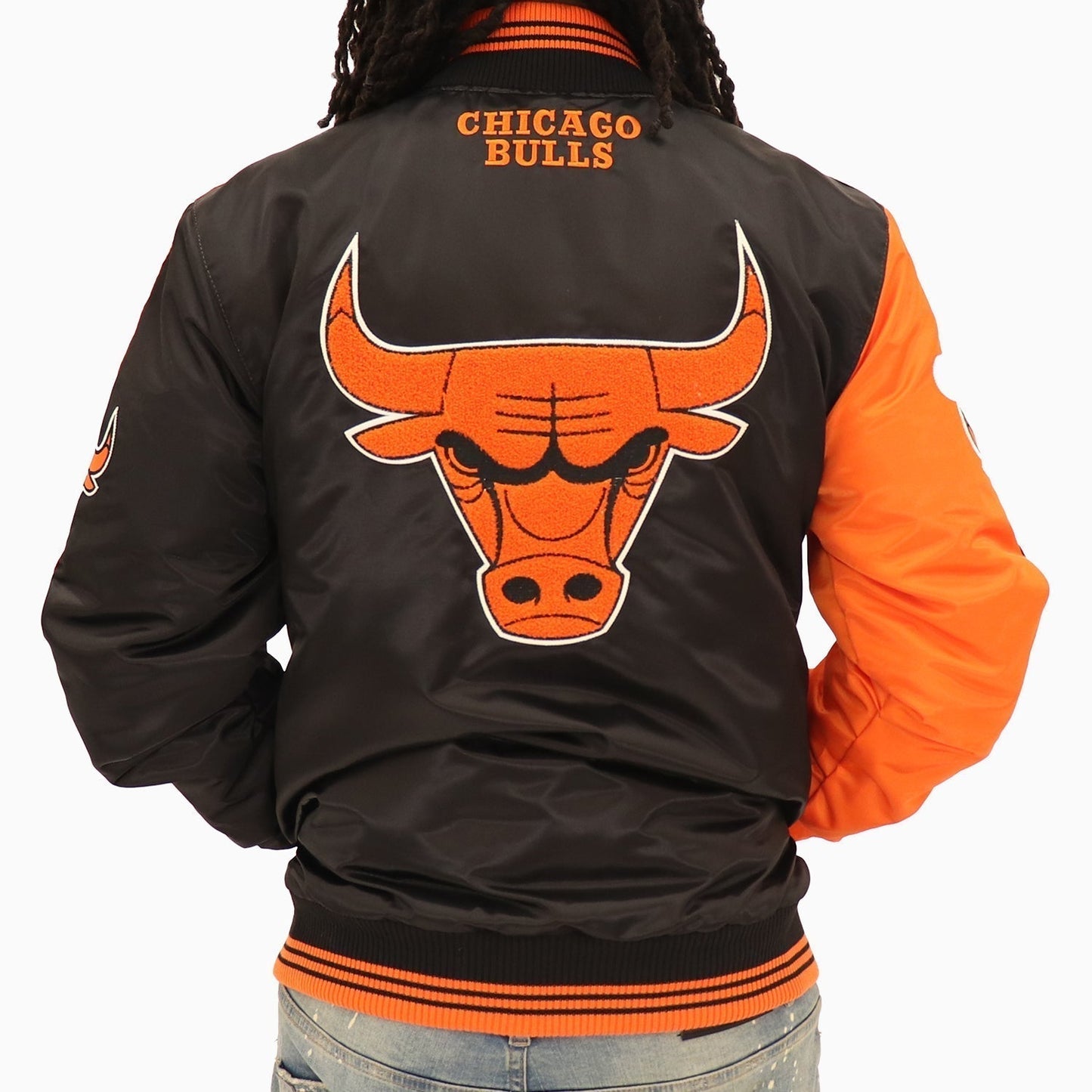Men's Chicago Bulls NBA Varsity Satin Jacket