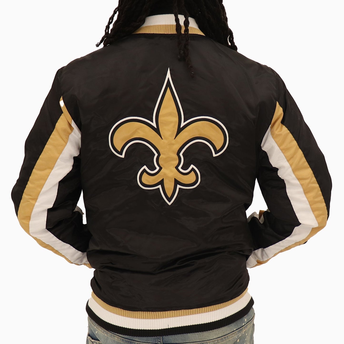 Men's New Orleans Saints NFL Varsity Satin Jacket