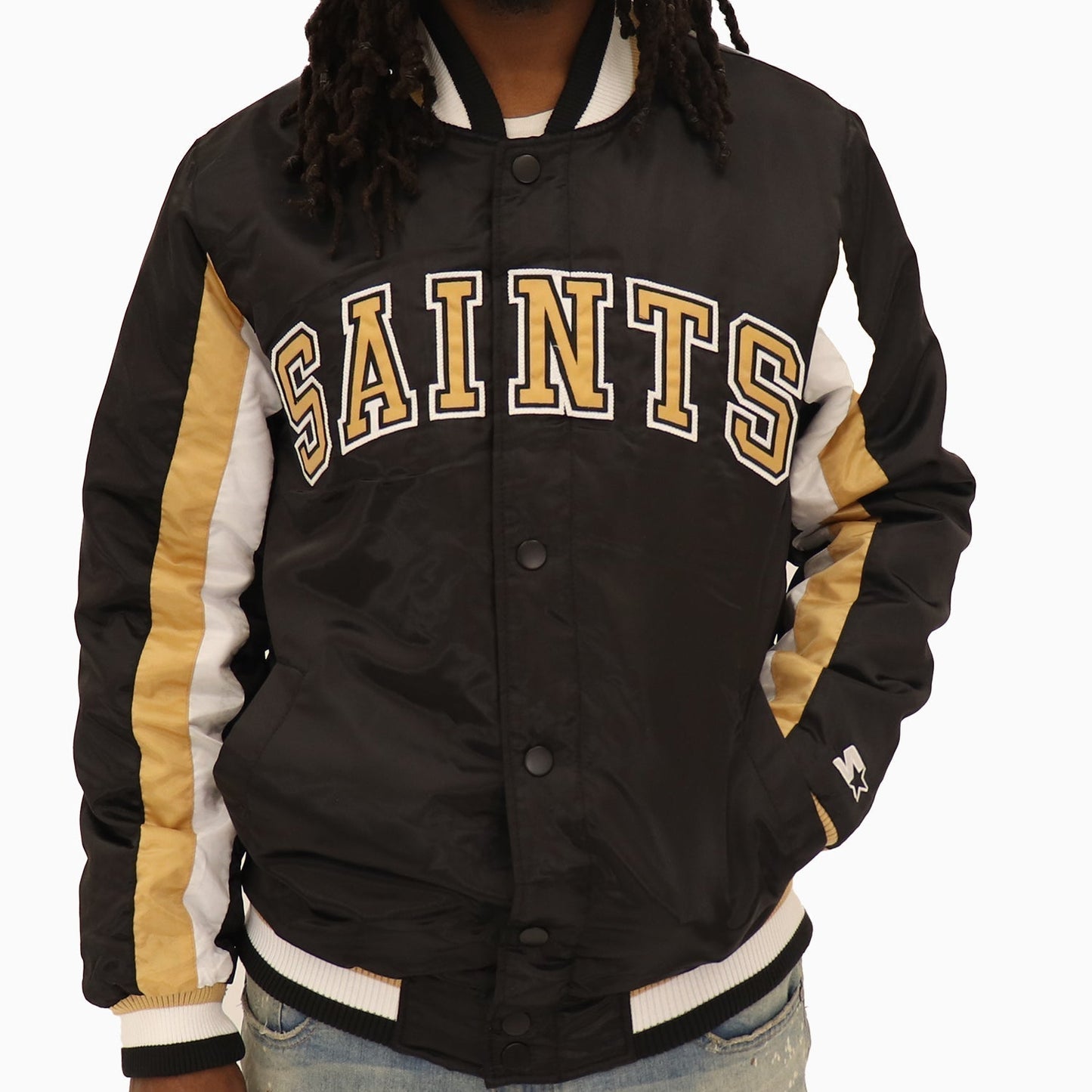 Men's New Orleans Saints NFL Varsity Satin Jacket