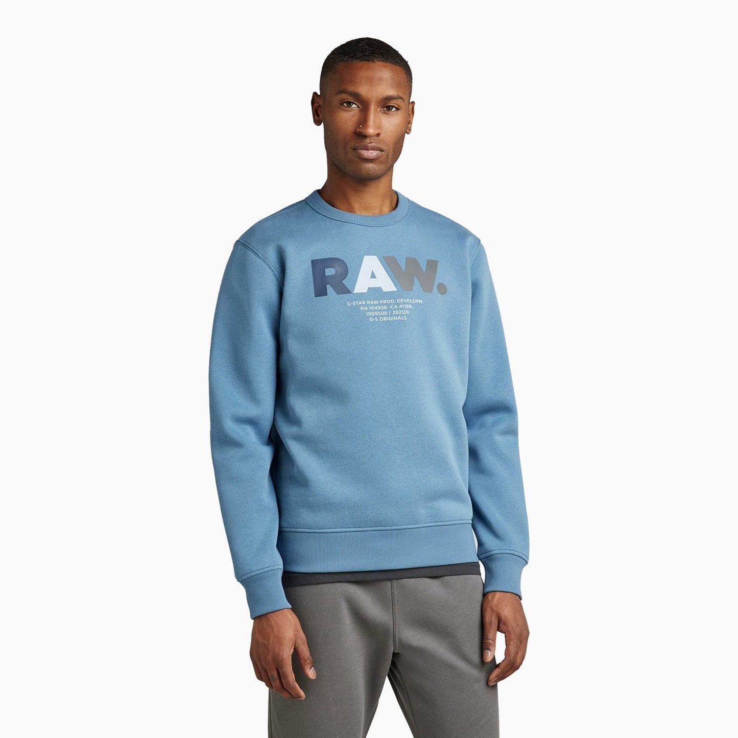 Men's Multi Colored Raw Sweatshirt