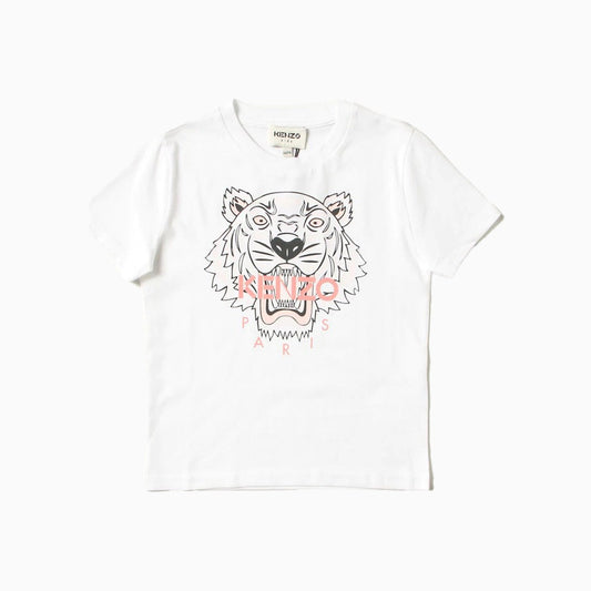 Kid's Tiger Logo Short Sleeve T Shirt