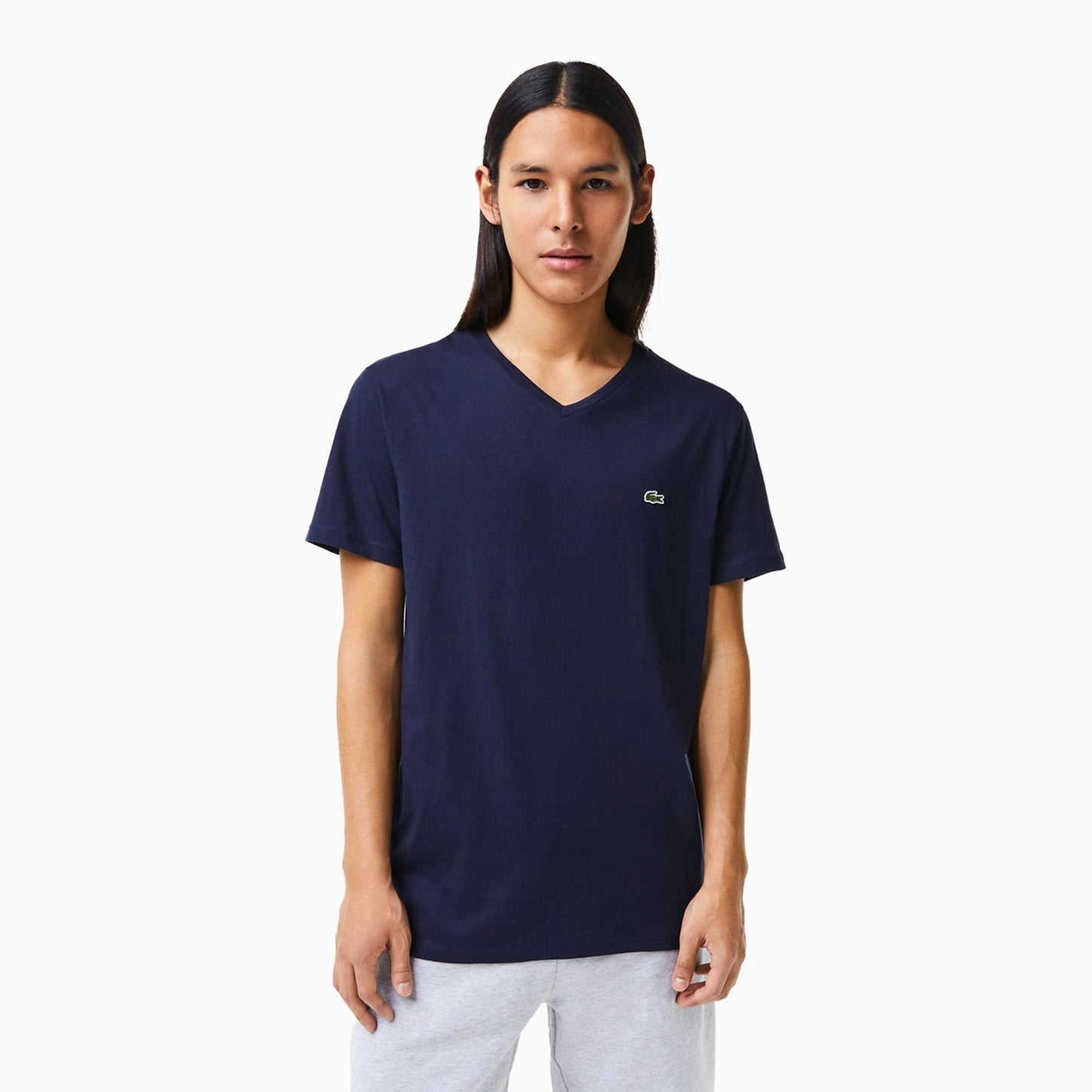 Men's Pima Cotton V-Neck Jersey T Shirt