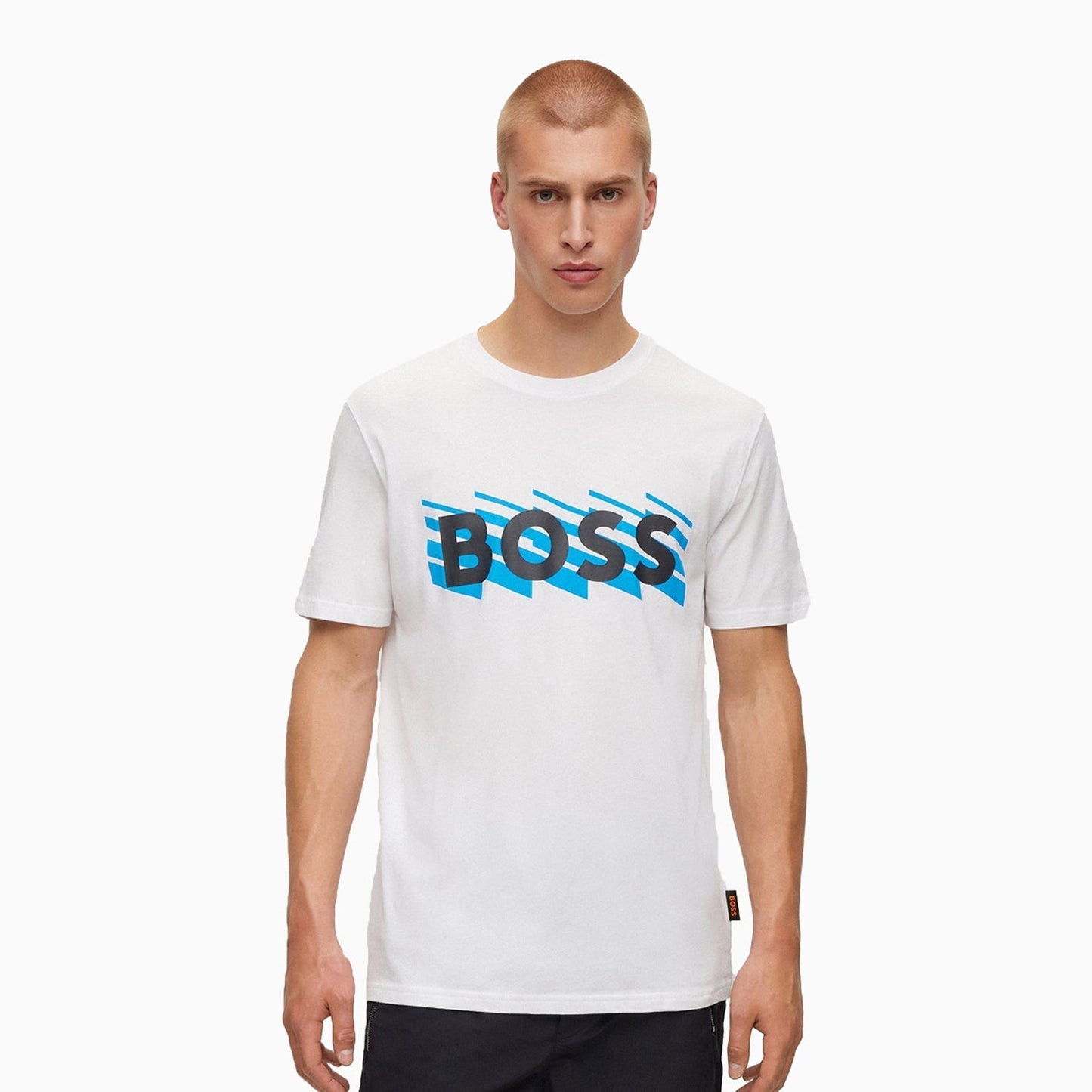 Men's Cotton Jersey T-Shirt With Rubber Print Logo