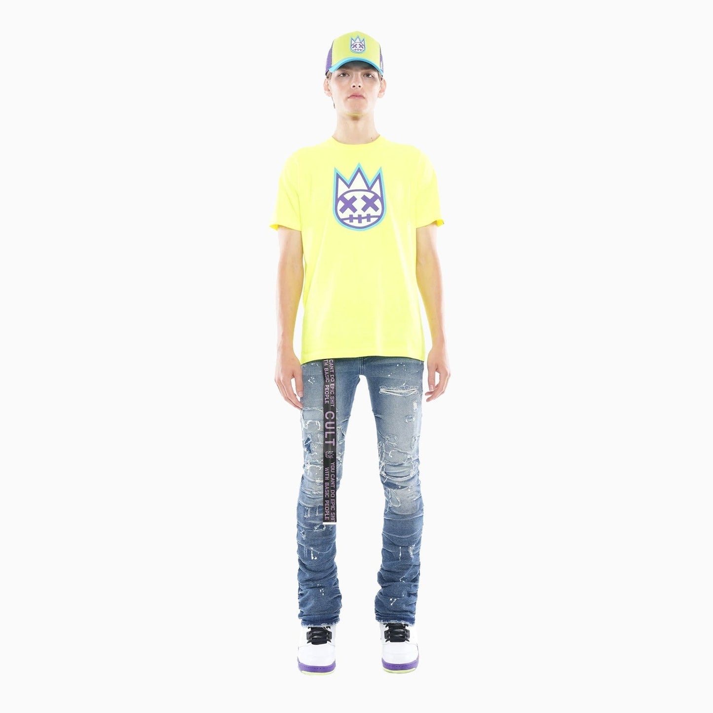 Men's 3D Clean Shimuchan Logo Crew Neck T-Shirt