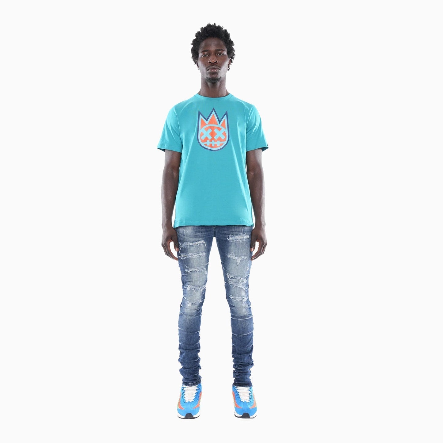 Men's 3D Clean Shimuchan Logo Crew Neck T-Shirt