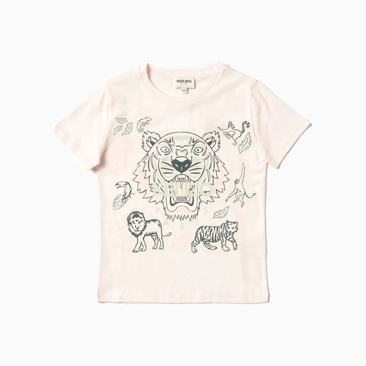 Kid's Tiger Logo Short Sleeve T Shirt