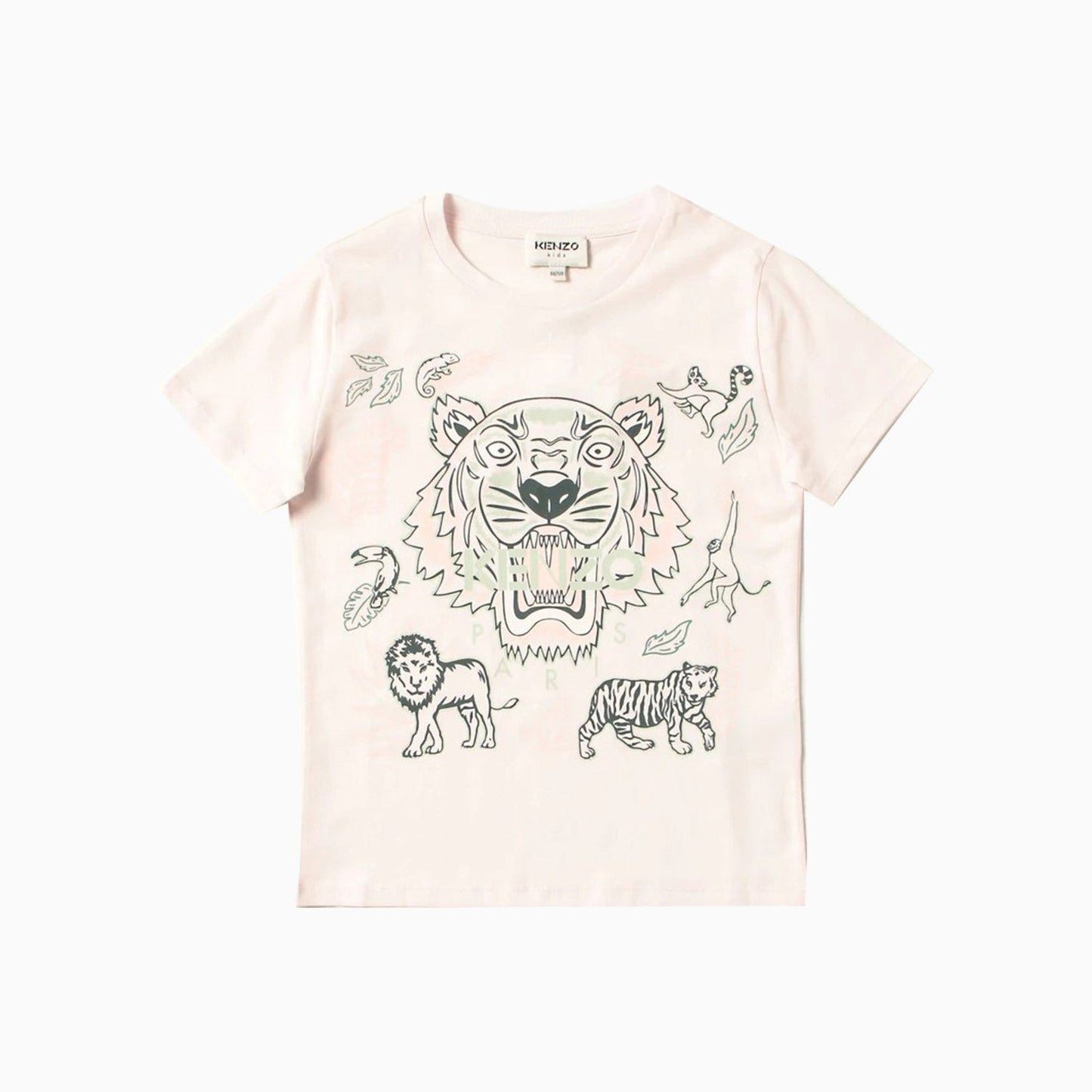 Kid's Tiger Logo Short Sleeve T Shirt