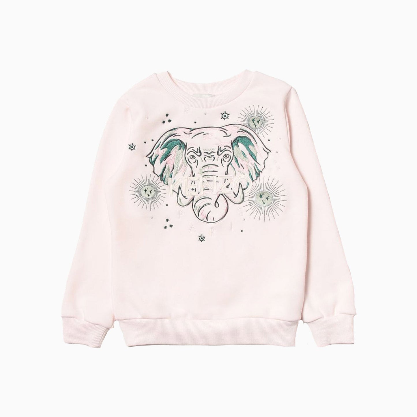 Kid's Elephant Logo Crew Neck Long Sleeve Sweatshirt