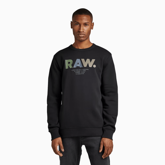 Men's Multi Colored Raw Sweatshirt