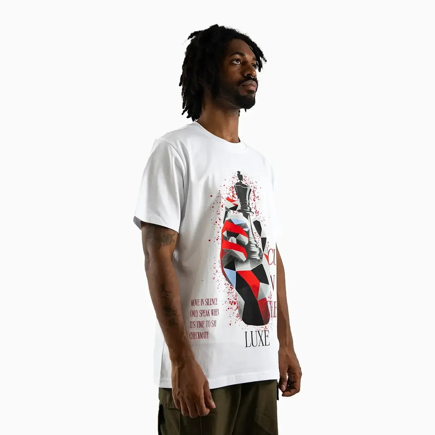 Men's Focus on the Best Chess King Graphic Short-Sleeve T-Shirt