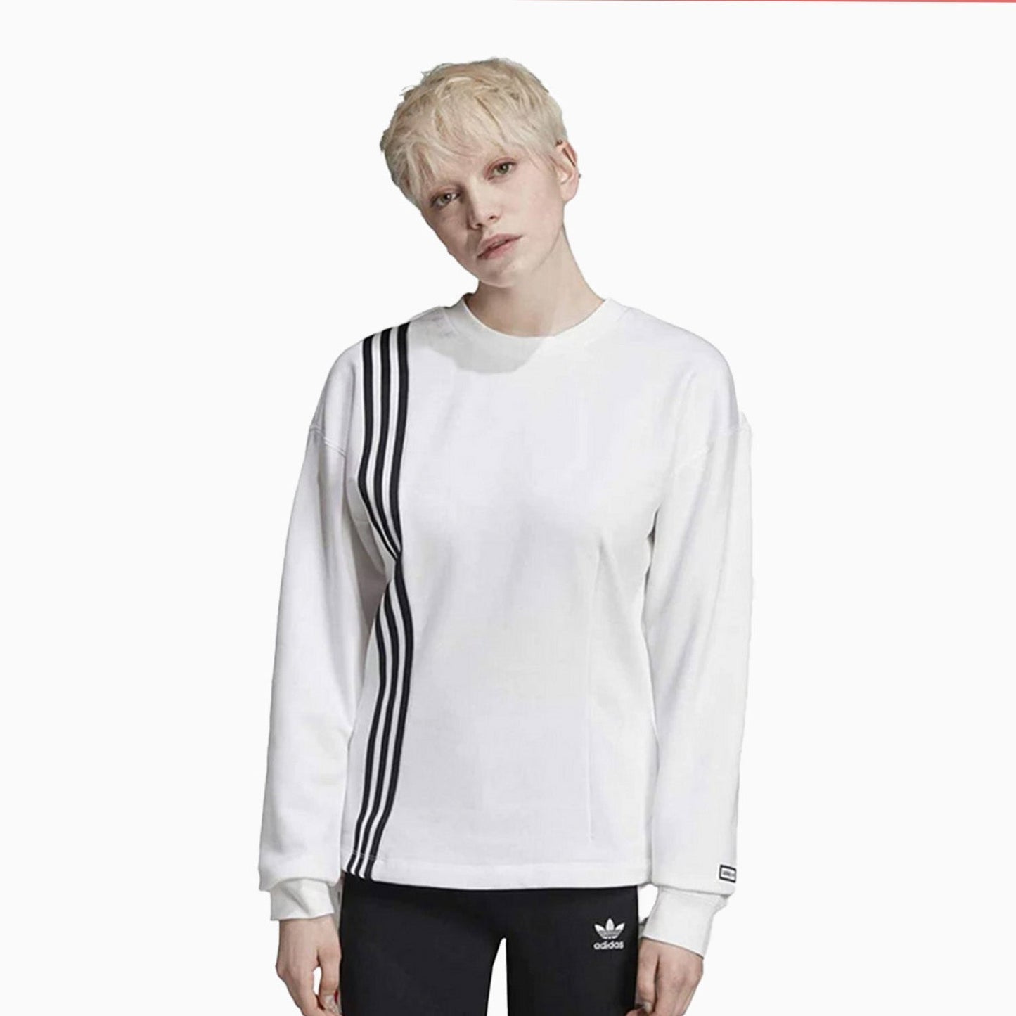 Women's Essentials 3-Stripes Fleece Sweatshirt