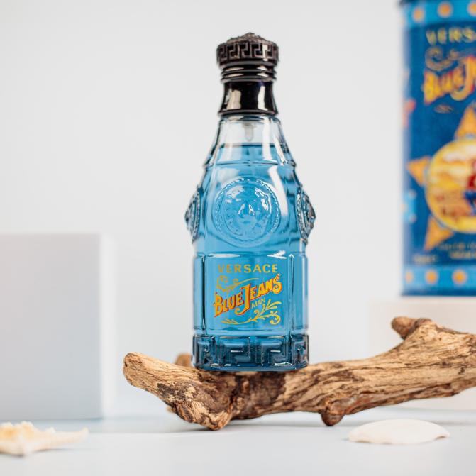 Men's Versace Blue Jeans EDT Spray  2.5 Oz