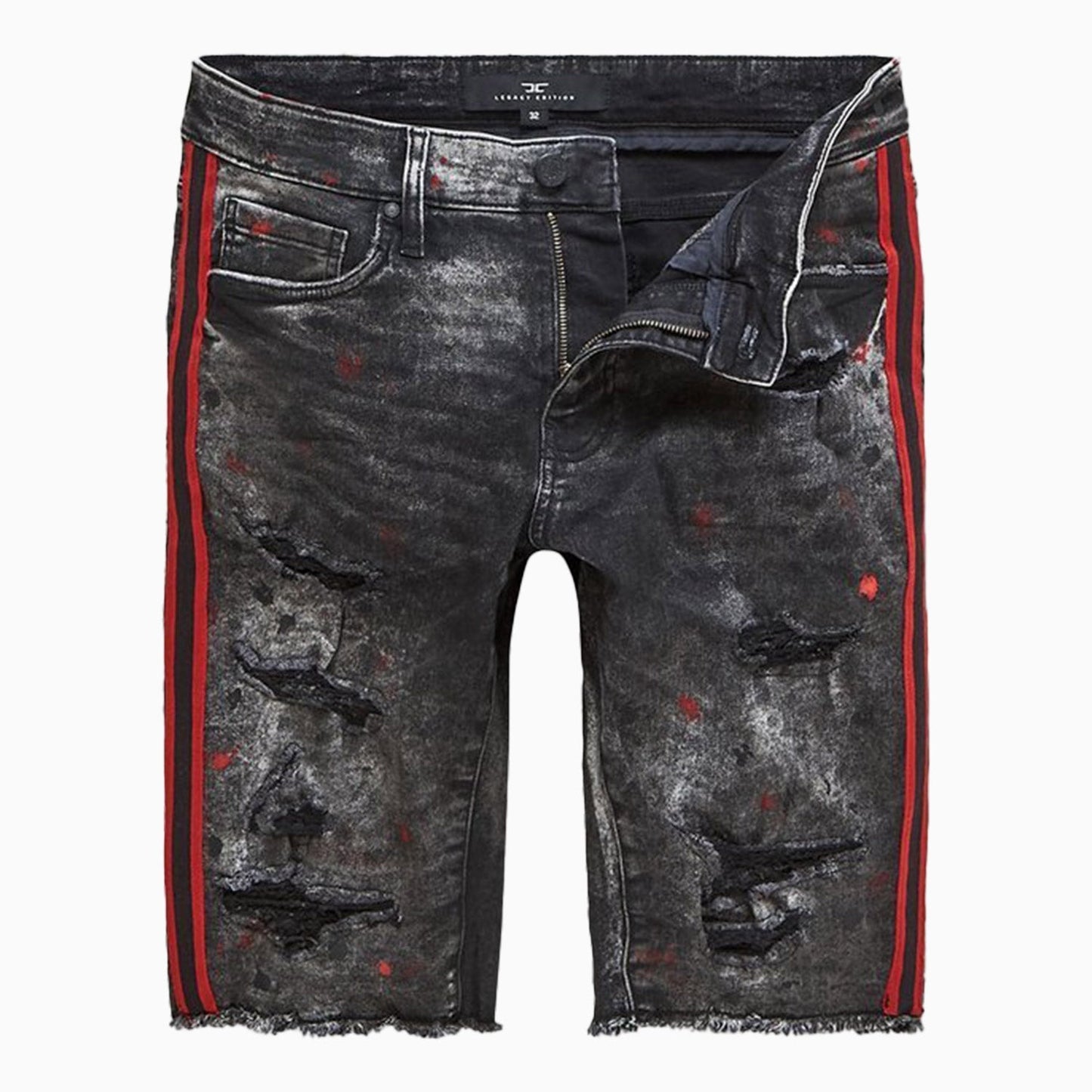 Kid's Sparta Striped Denim Shorts