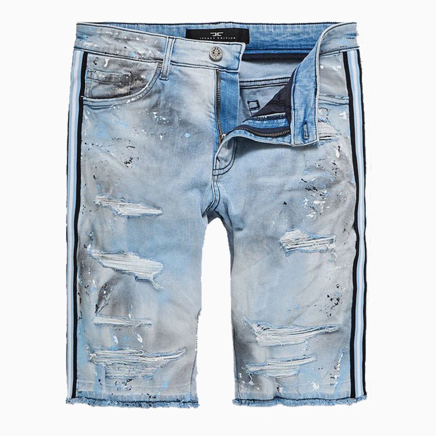 Kid's Sparta Striped Denim Shorts