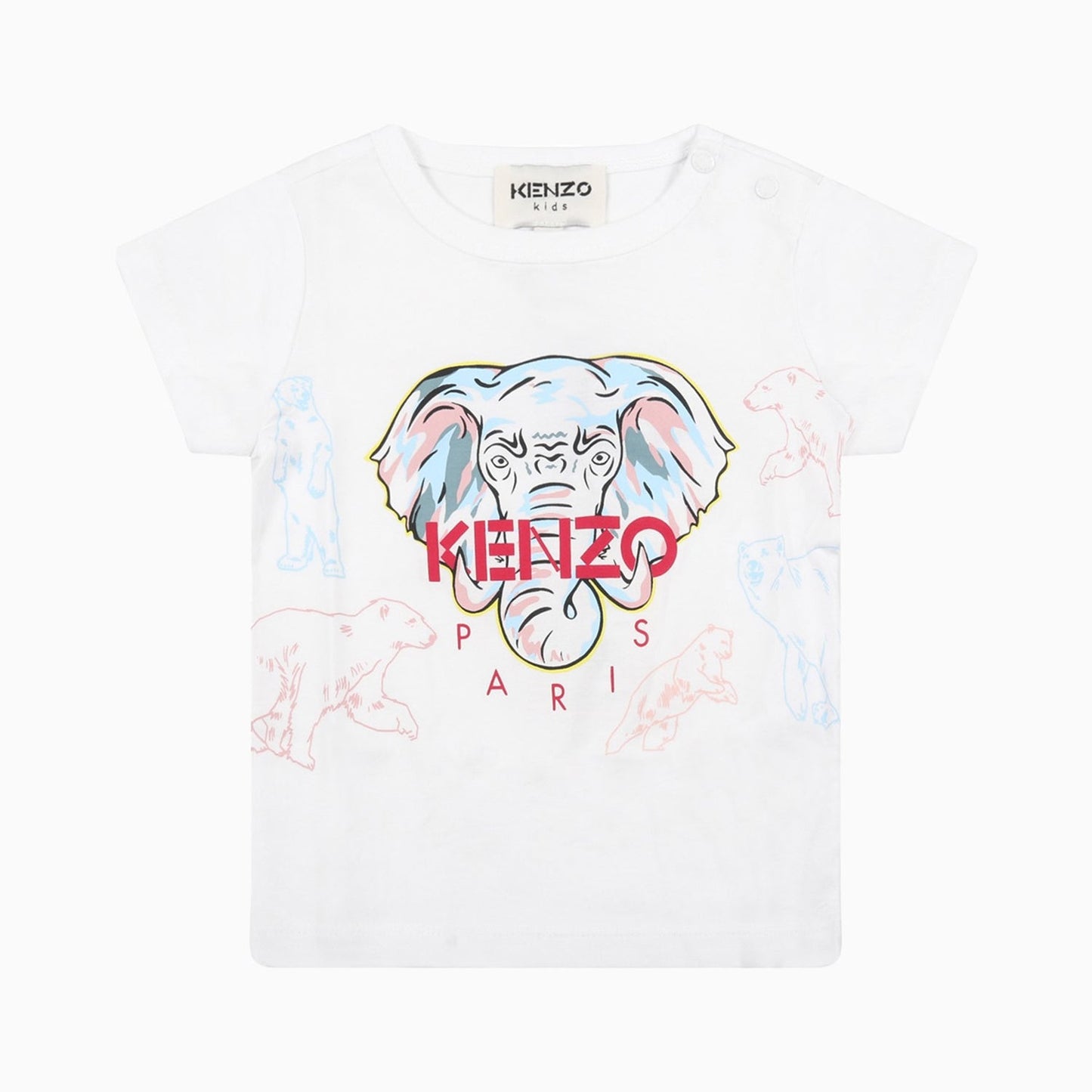 Kid's Elephant Short Sleeves T Shirt