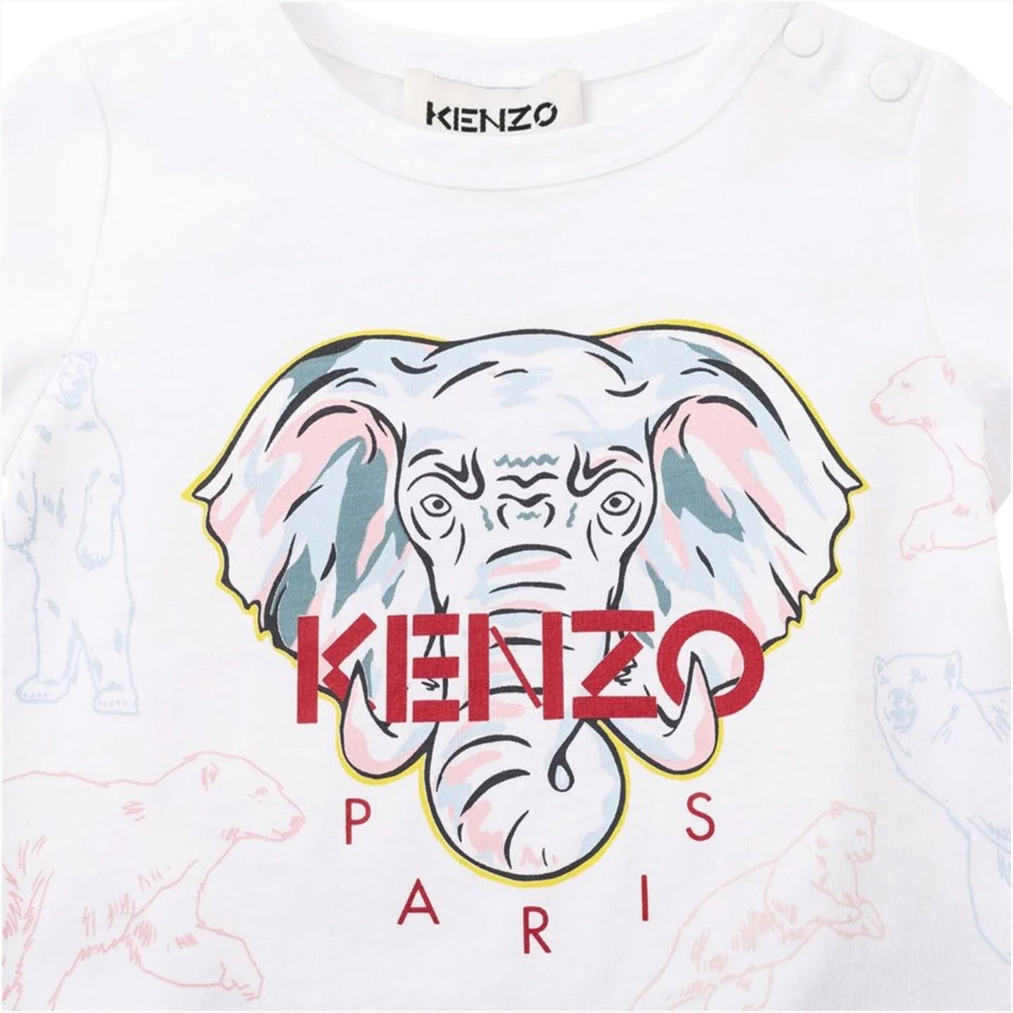 Kid's Elephant Short Sleeves T Shirt