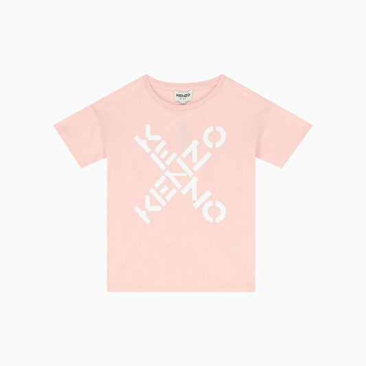 Kid's Cross Logo Short Sleeves T Shirt