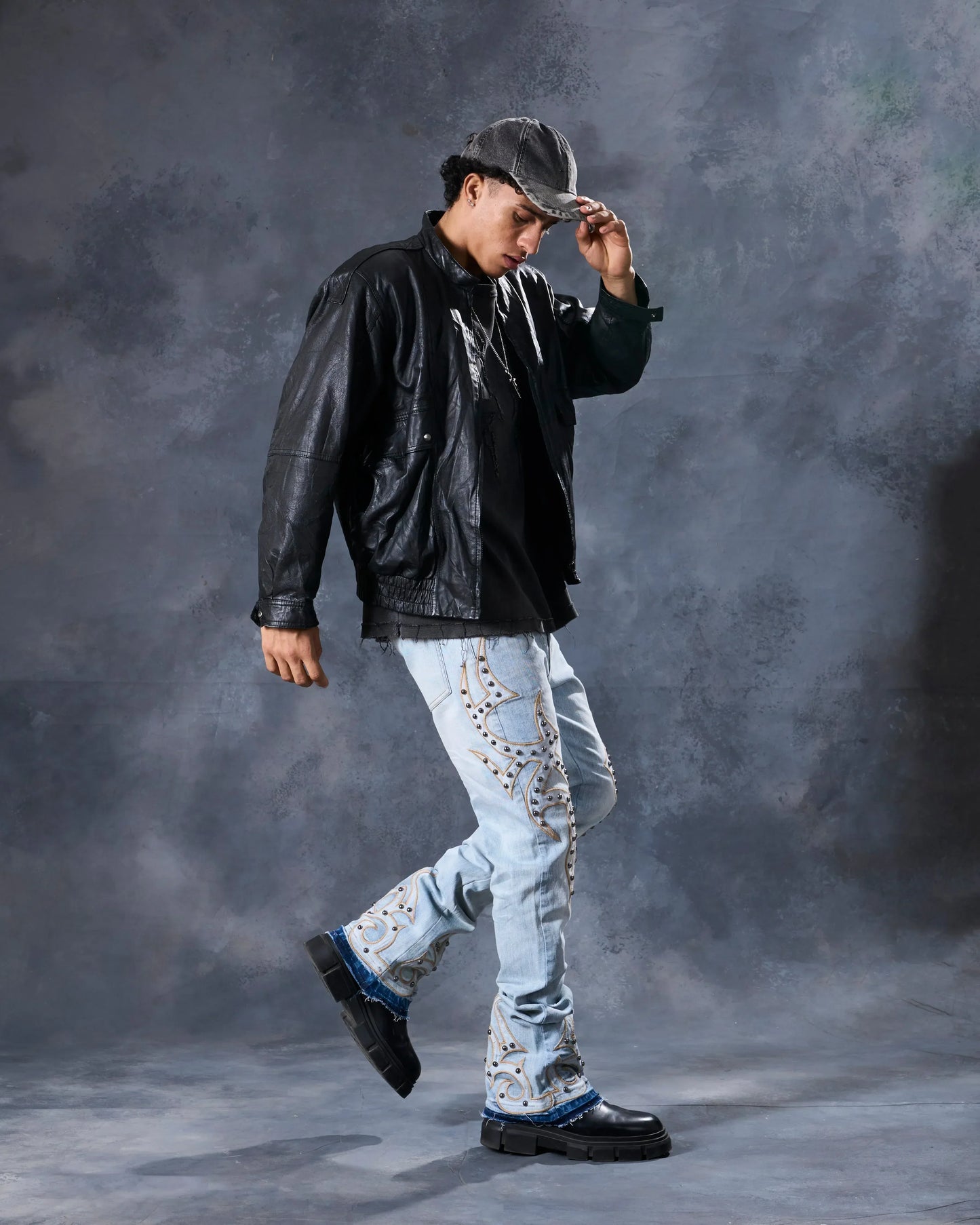 Men's Stacked Skinny Jeans Pant