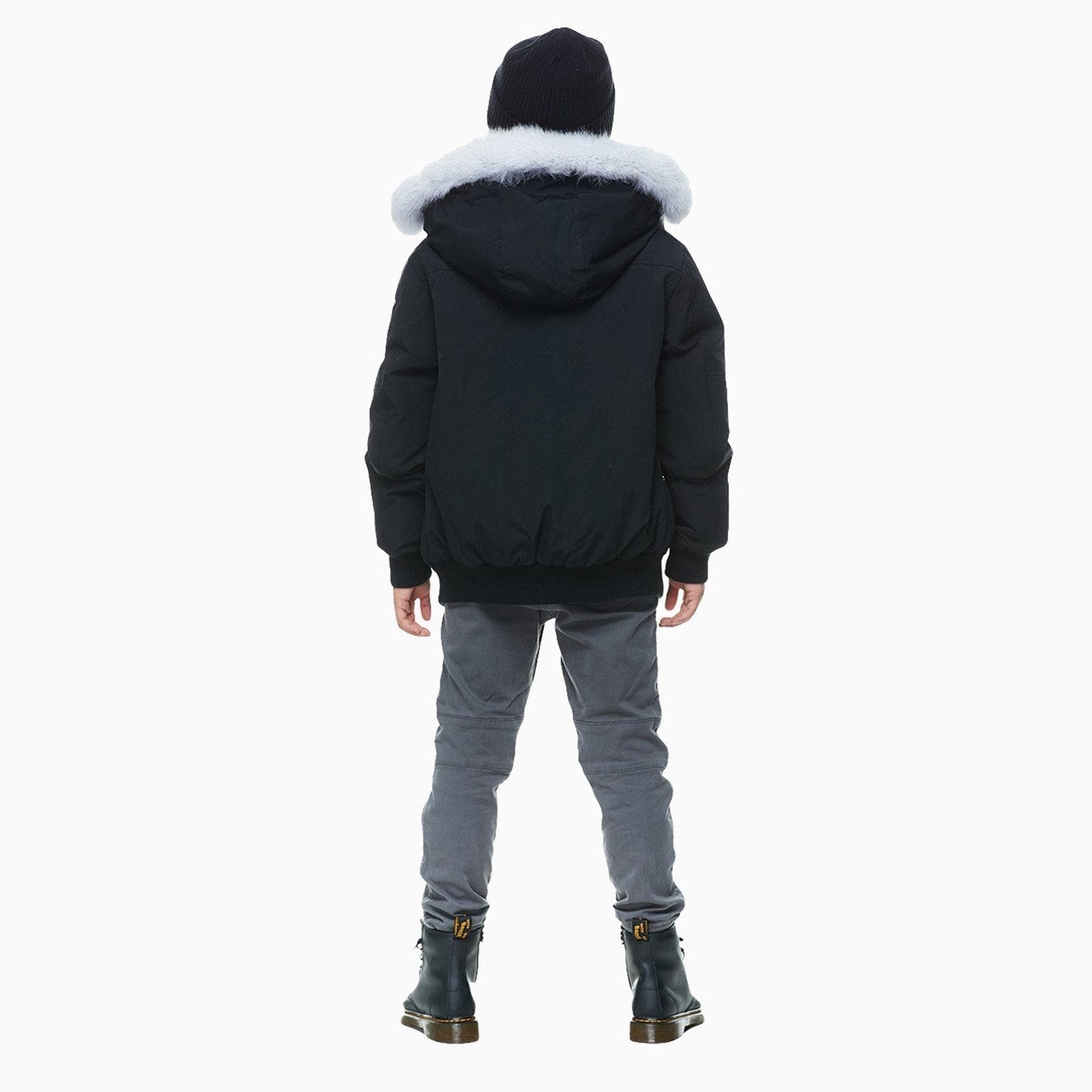 Kid's Fur Bomber Jacket