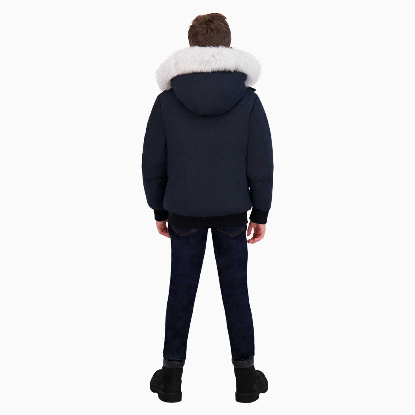 Kid's Fur Bomber Jacket