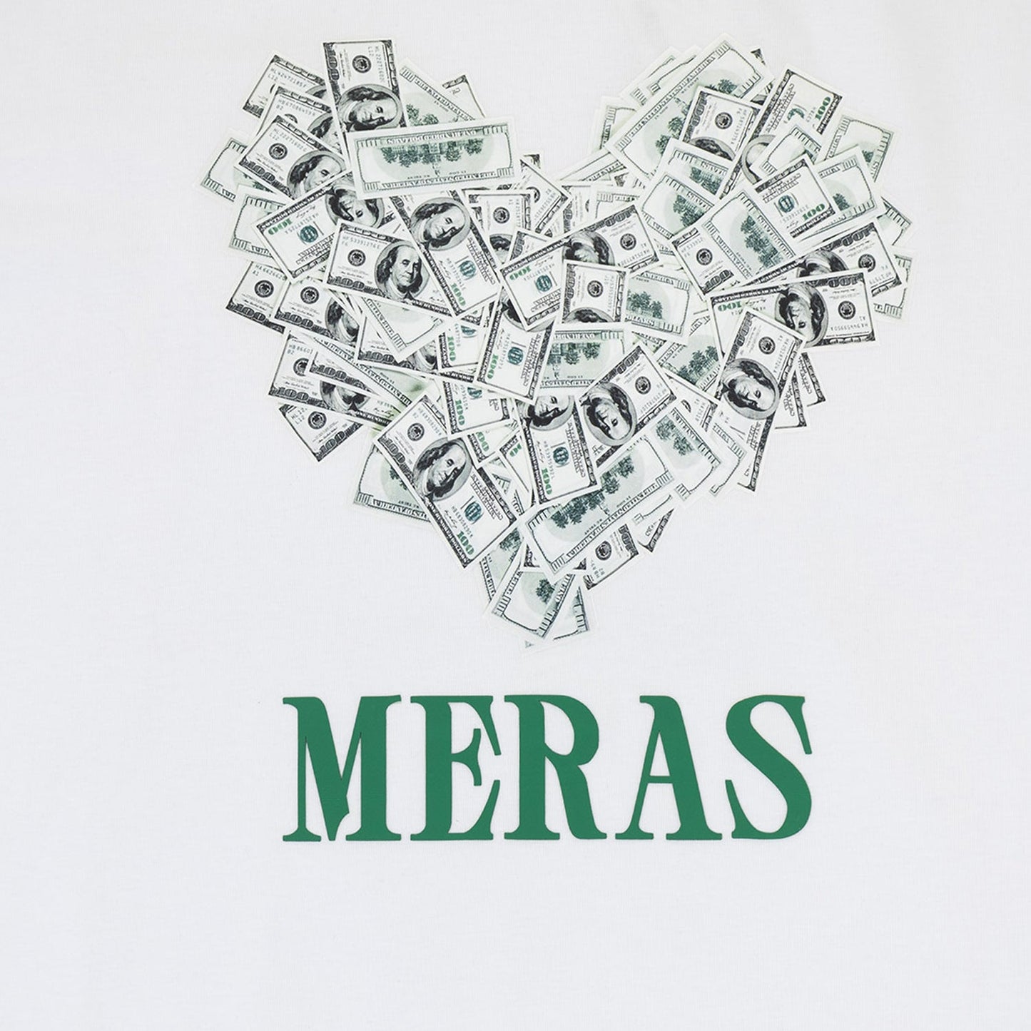 Men's Money Heart Graphic Short Sleeve T Shirt