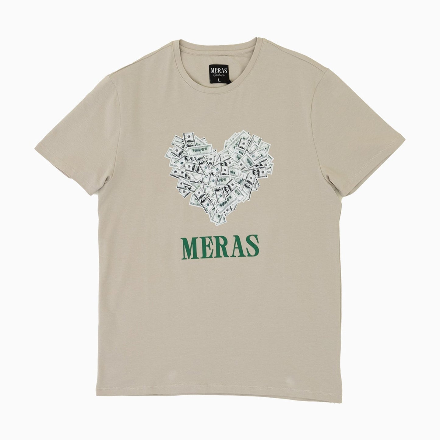 Men's Money Heart Graphic Short Sleeve T Shirt