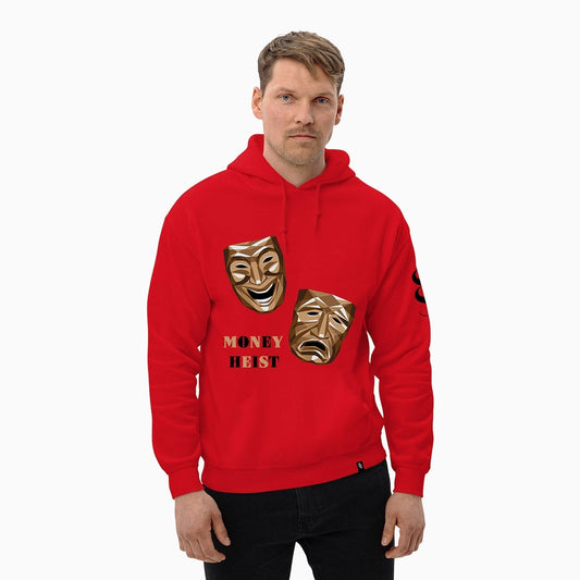 Men's Money Heist Graphic Pull Over Hoodie