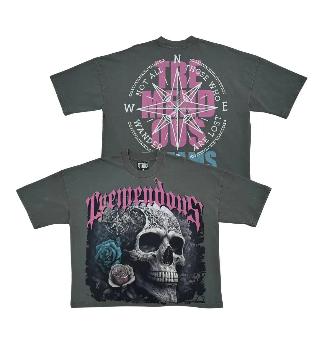 Men's Wide Crop Fit Drop Shoulders T-Shirt