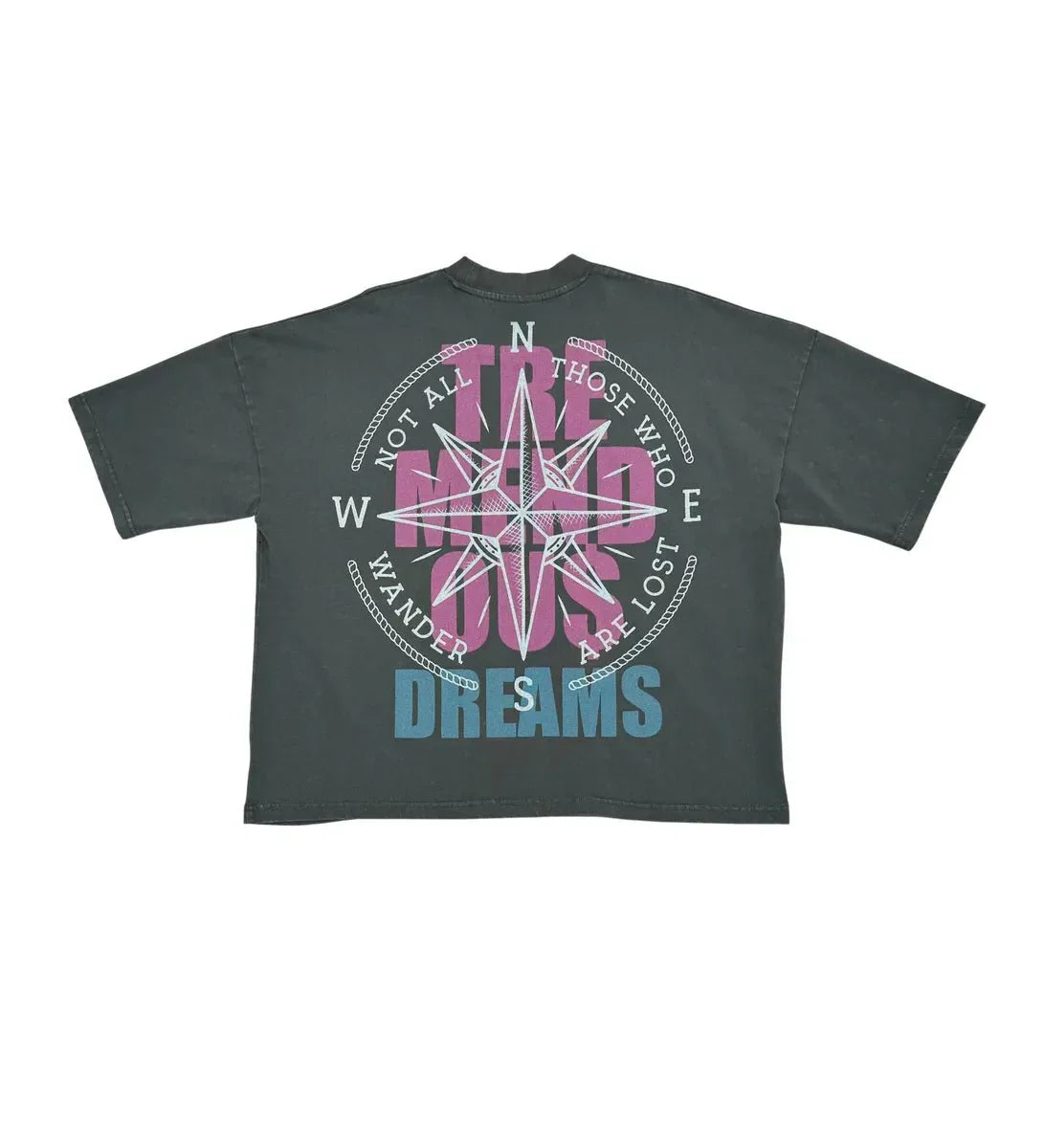 Men's Wide Crop Fit Drop Shoulders T-Shirt