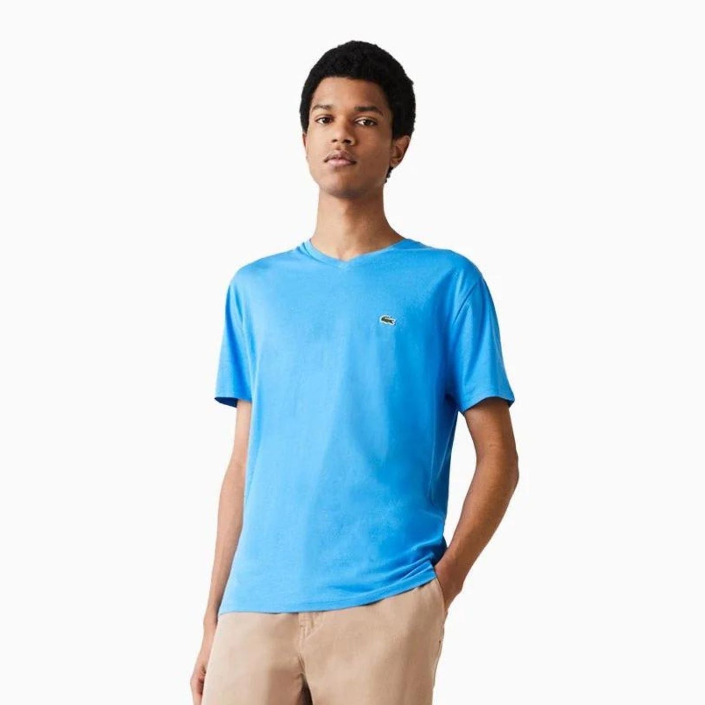 Men's Pima Cotton V-Neck Jersey T Shirt