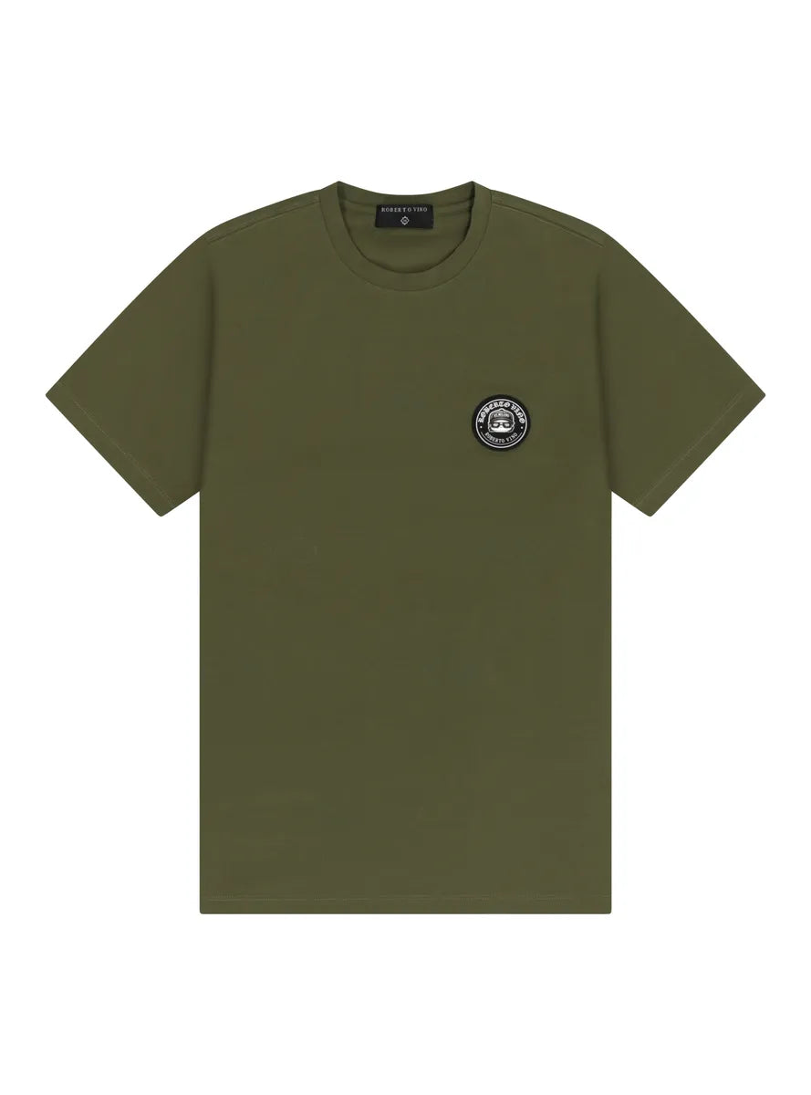 Men's Olive Green Logo Patch Co-Ord Set
