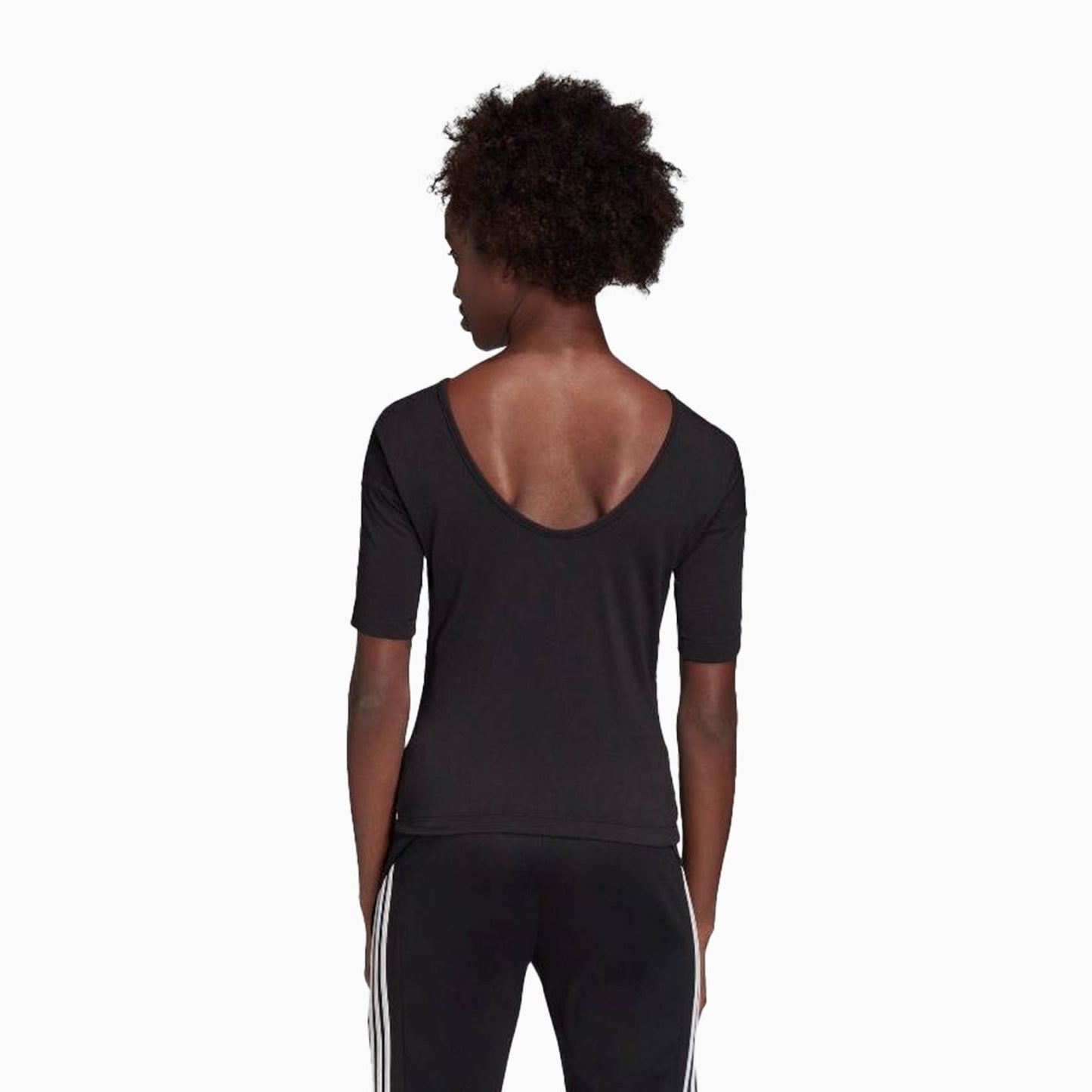 Women's Performance Open Back 3-Stripes T Shirt