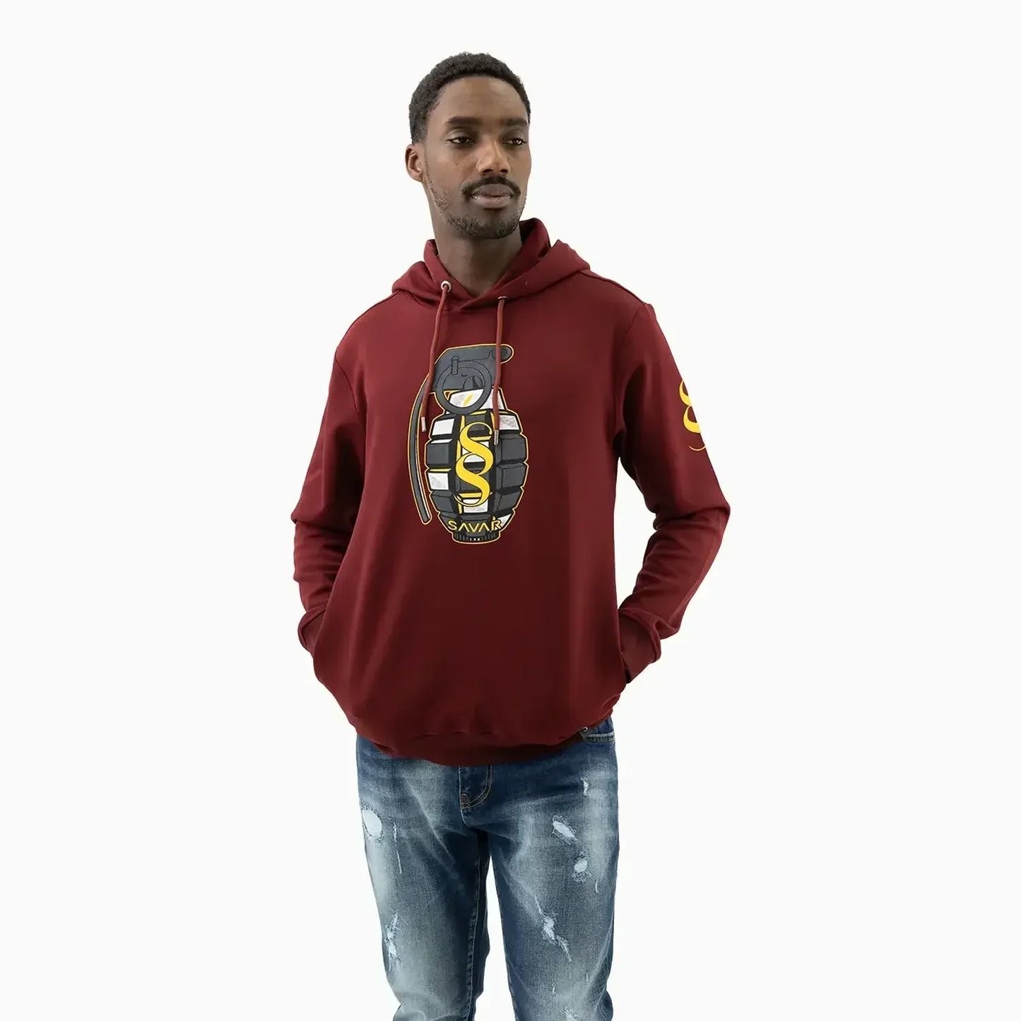 Men's Grenade Graphic Pull Over Hoodie