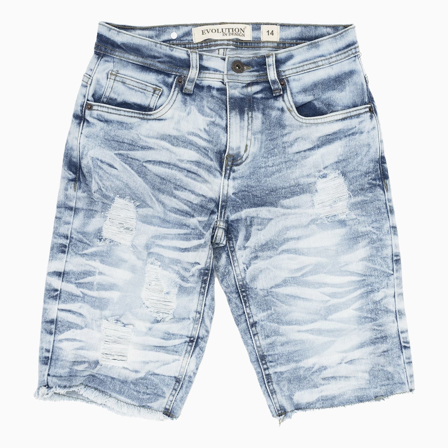 Kid's Wild Tiger Denim Shorts