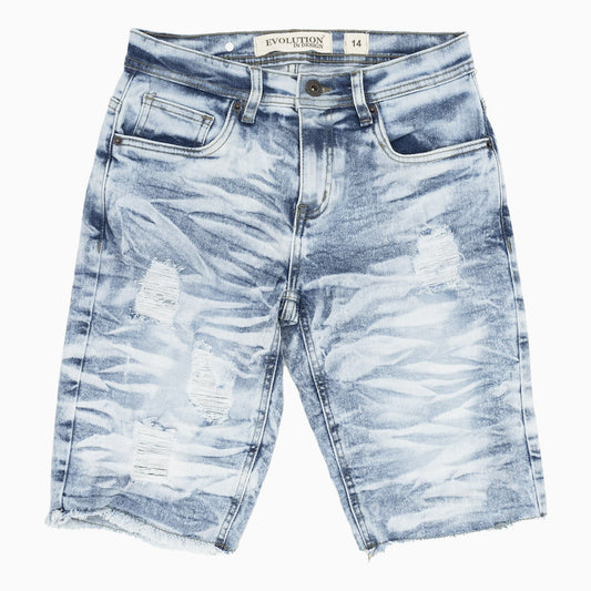 Kid's Wild Tiger Denim Shorts