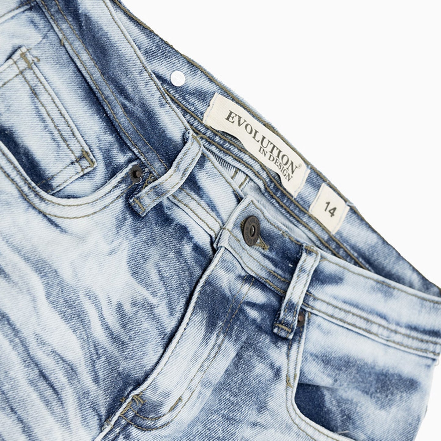 Kid's Wild Tiger Denim Shorts