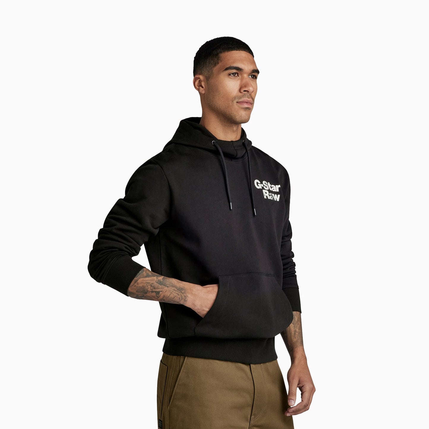 Men's Back Print Pull Over Hoodie