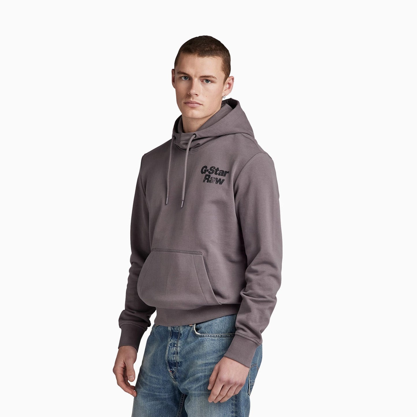 Men's Back Print Pull Over Hoodie