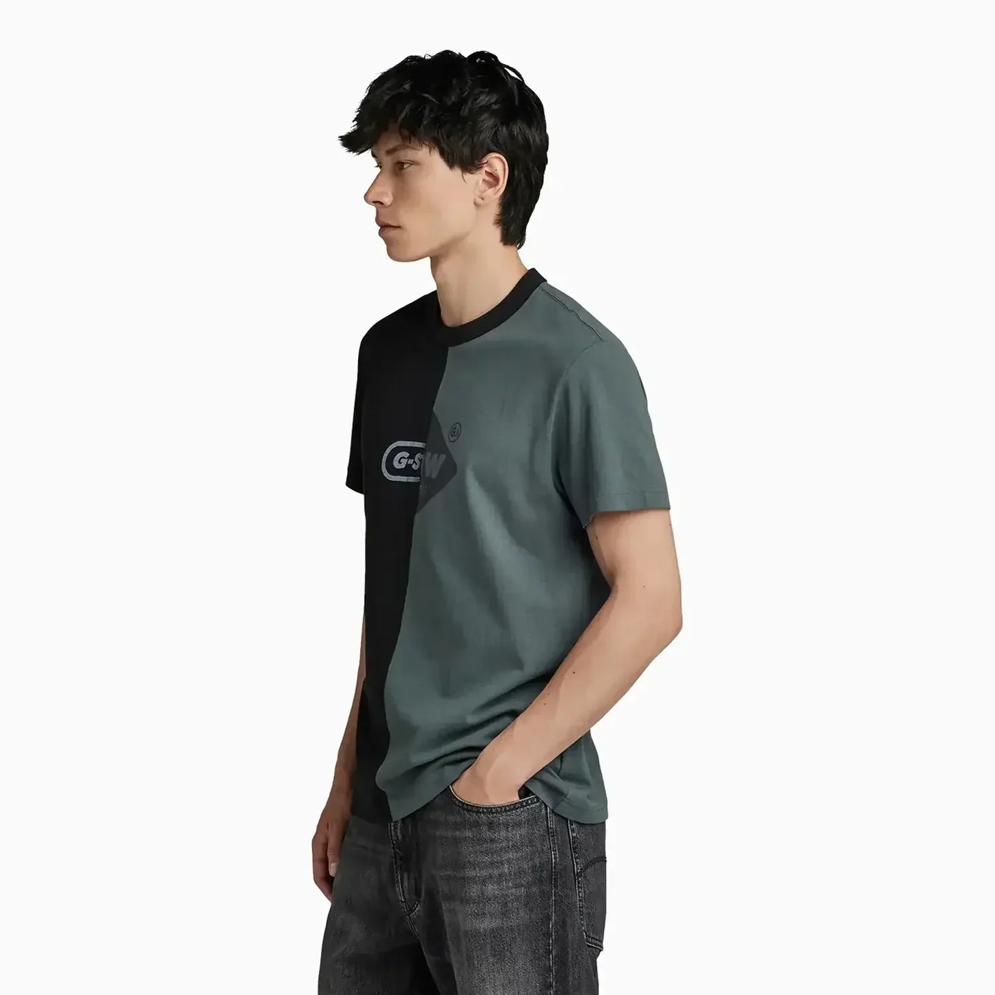 Men's Cut & Sew Graphic T Shirt