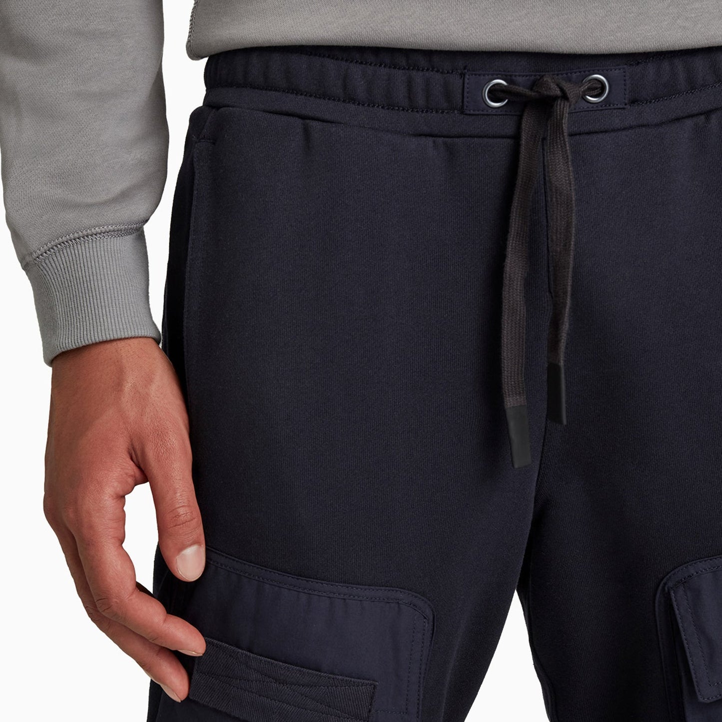 Men's Mixed Woven Cargo Sweat Pant